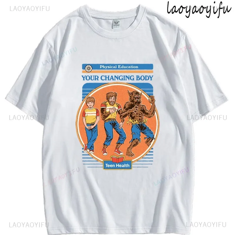 

Your Changing Body Theme 100%Cotton Men's Women's Summer Short-sleev Fashion New Clothes Casual Simple Round Neck Tee