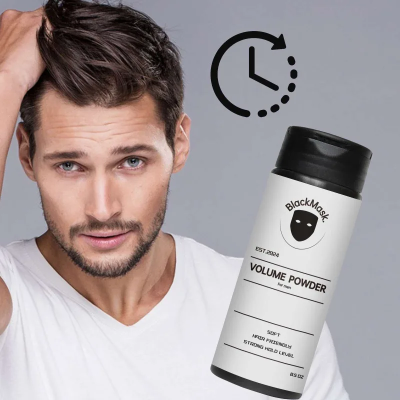 Men Hair Texture Powder Strong Long Lasting Hold Add Texture Volumizing Styling Hair Setting Powder Matte Finish