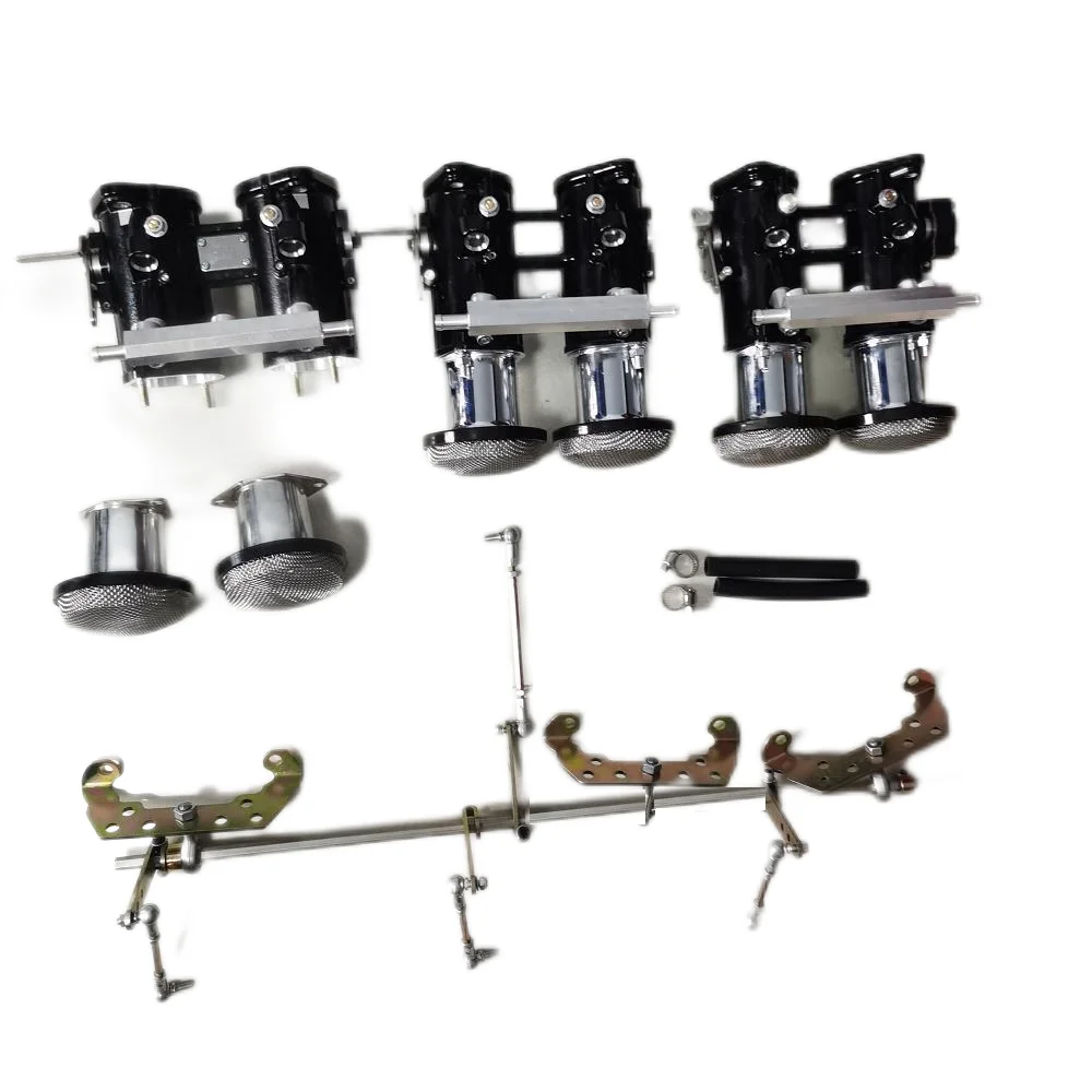 

TZ5-3-3-6 Три комплекта дроссельной заслонки 40/42/45/48/50/55DCOE для линейного 6-цилиндрового двигателя и верхней тяги, без коллектора