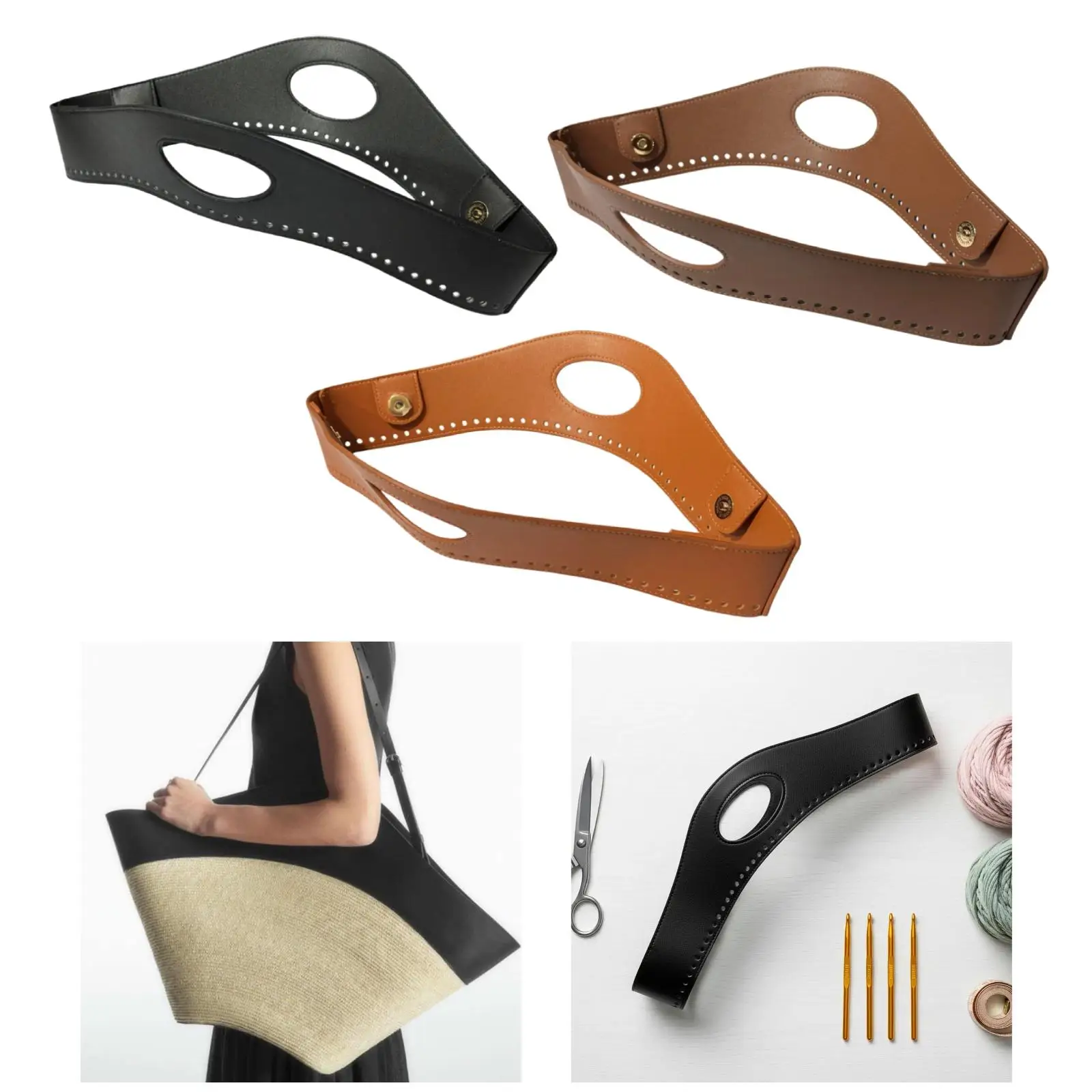 Woven Bag Handle Sturdy High Performance Versatile Handmade Crochet Bag Strap