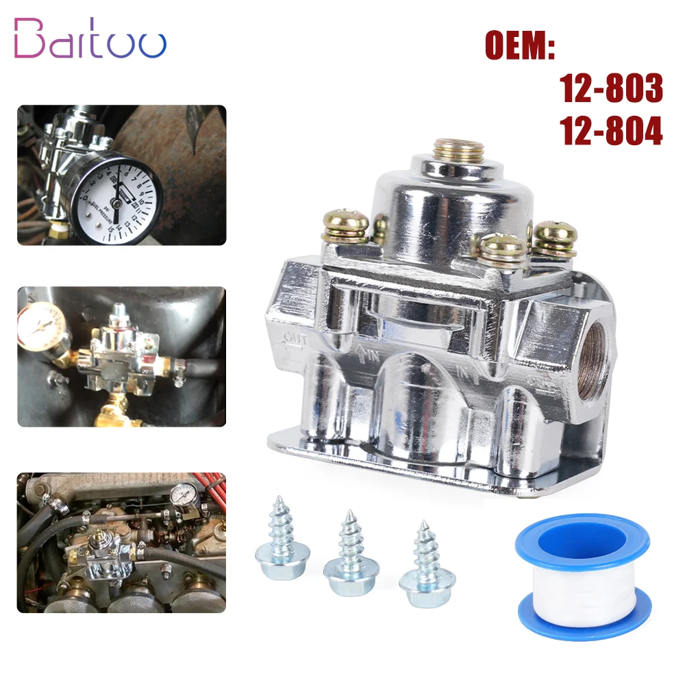 New Arrived 12-803 12-804 Fuel Pressure Regulator Carburetor Parts For Holley Edelbrock 3/8