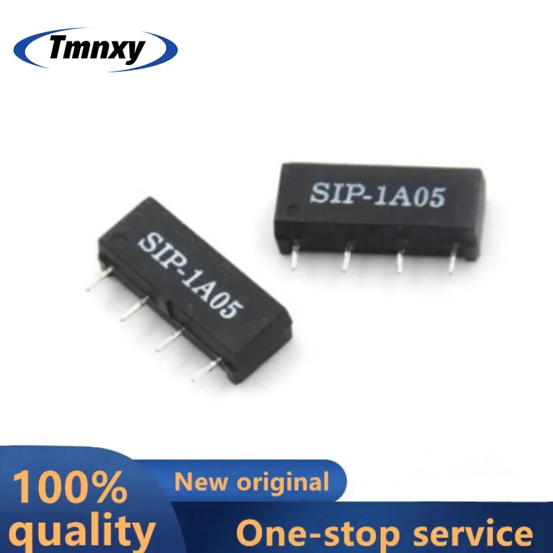 10PCS Original Genuine SIP-1A05 SIP-1A12 Reed Relay Set 1 Normally Open DC5V 12V  4-pin