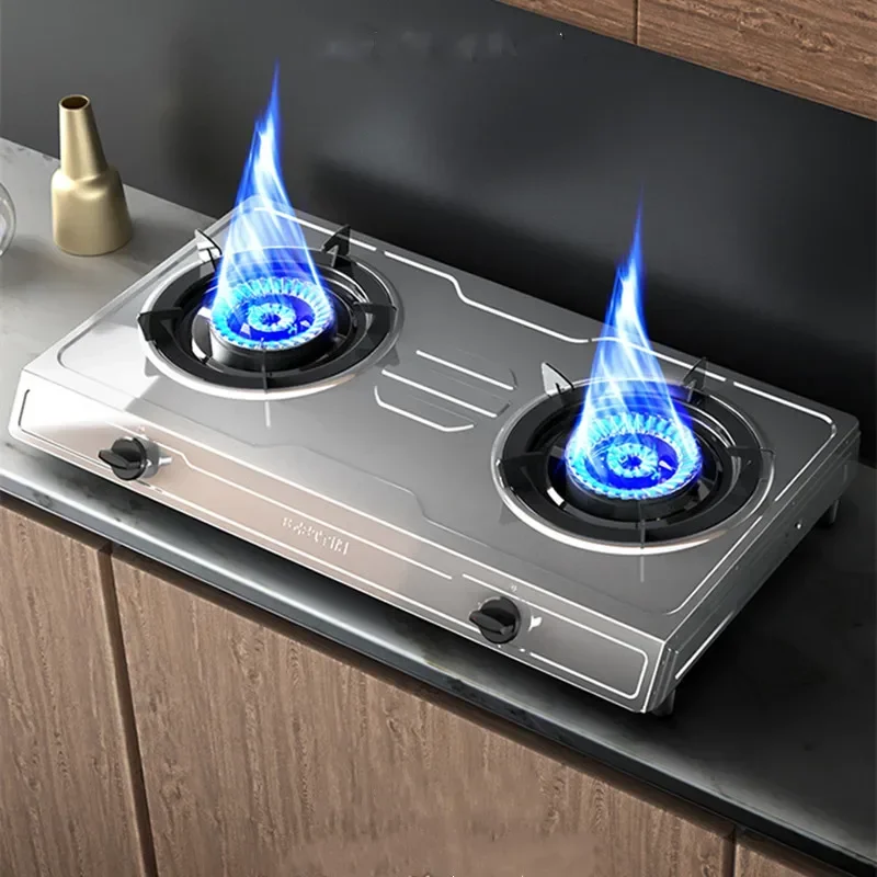 

Газовая плита 4.5 кВт, большая мощность, из нержавеющей стали, настольная, с полным вентиляционным отверстием, для дома, двухконфорочная, 12T, для природного газа, 20Y, для сжиженного газа