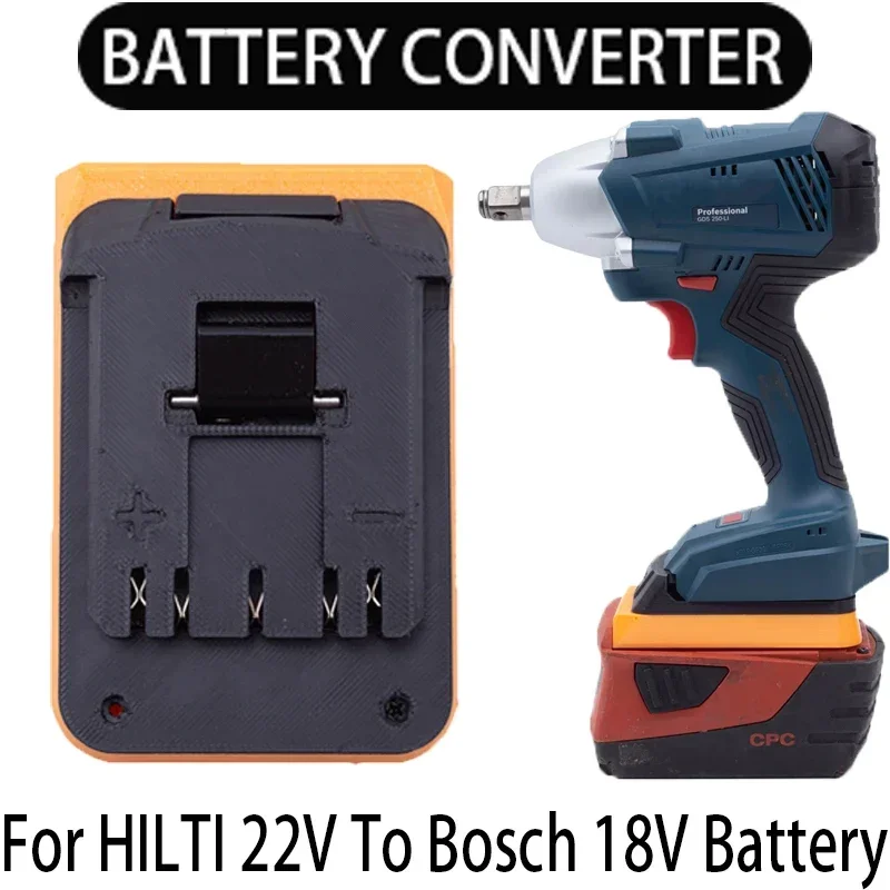 

Battery Converter for Bosch 18V Li-Ion Tools to Hilti 22V B22 Li-Ion Battery Adapter Power Tools Accessories Tools Drill