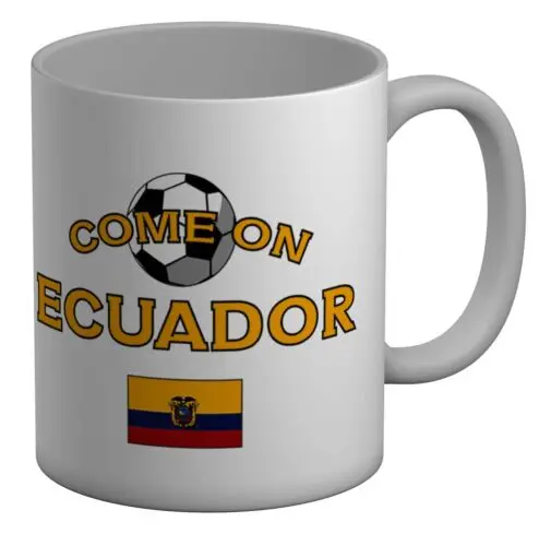 

Ecuador Football Come On Sports White 11oz Mug Cup Gift