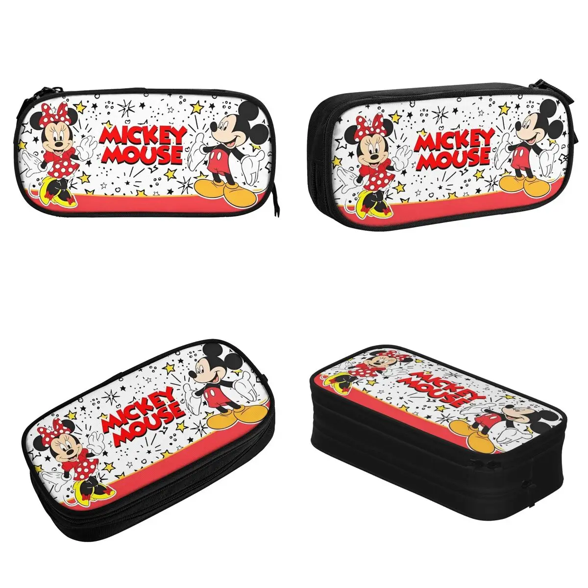 Disney Mickey Mouse Minnie Federmäppchen, kreativer Stifthalter, Taschen, für Studenten, große Aufbewahrung, Büro, Kosmetik, Federmäppchen