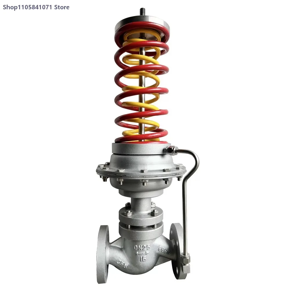 Adjustable Stainless Steel Self-Operated Pressure Regulator Diaphragm Structure for Oxygen Nitrogen Pneumatic Gas Media OEM