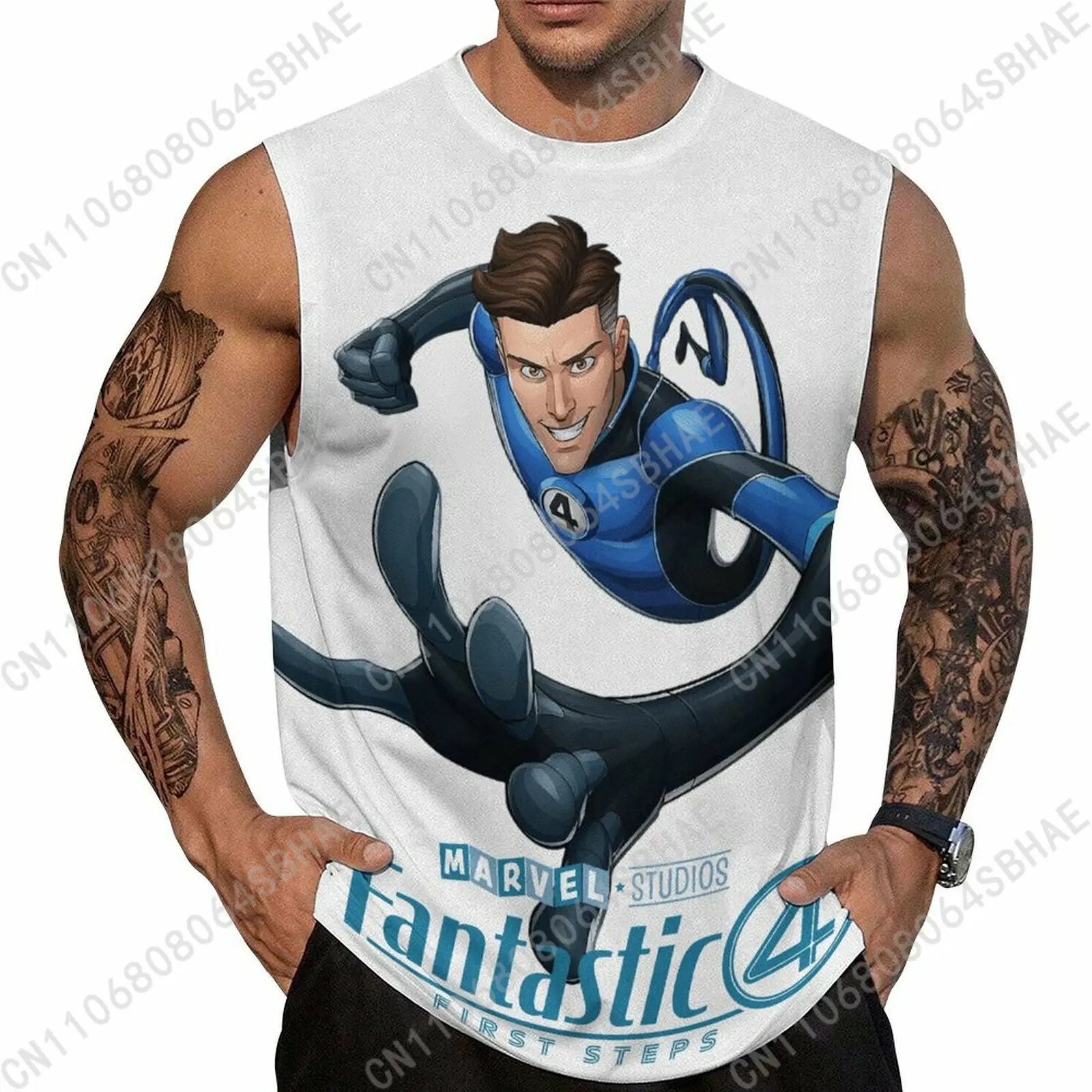 

Marvel Mister Fantastic Custom Men's Sleeveless Shirt Personalized Tank Top Wear Summer Vest Tops Men Daily Use Cosplay
