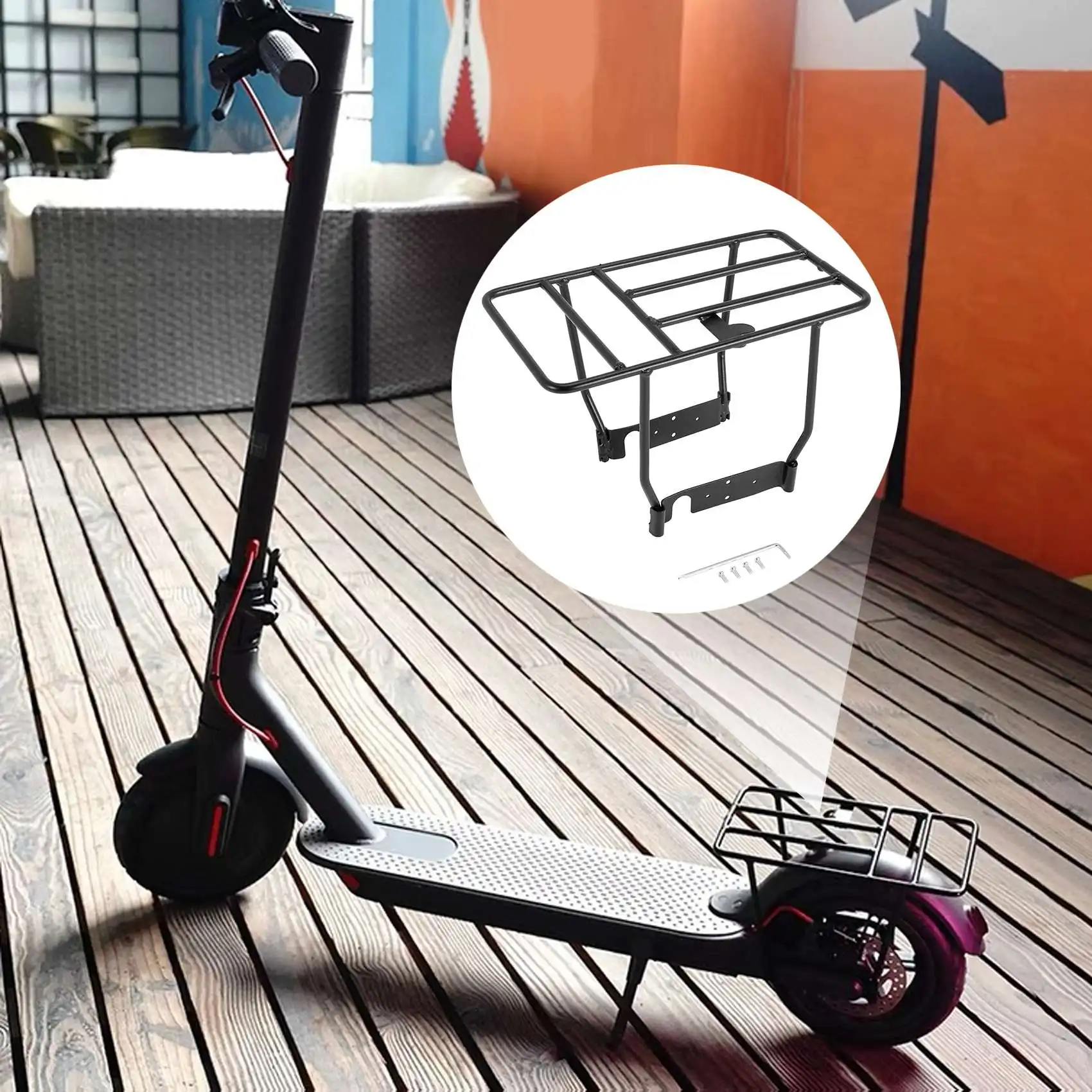 for Xiaomi M365 1S Pro Scooter Rear Rack Cargo Rack Quick Release Adjustable Electric Scooter Luggage Carrier Back