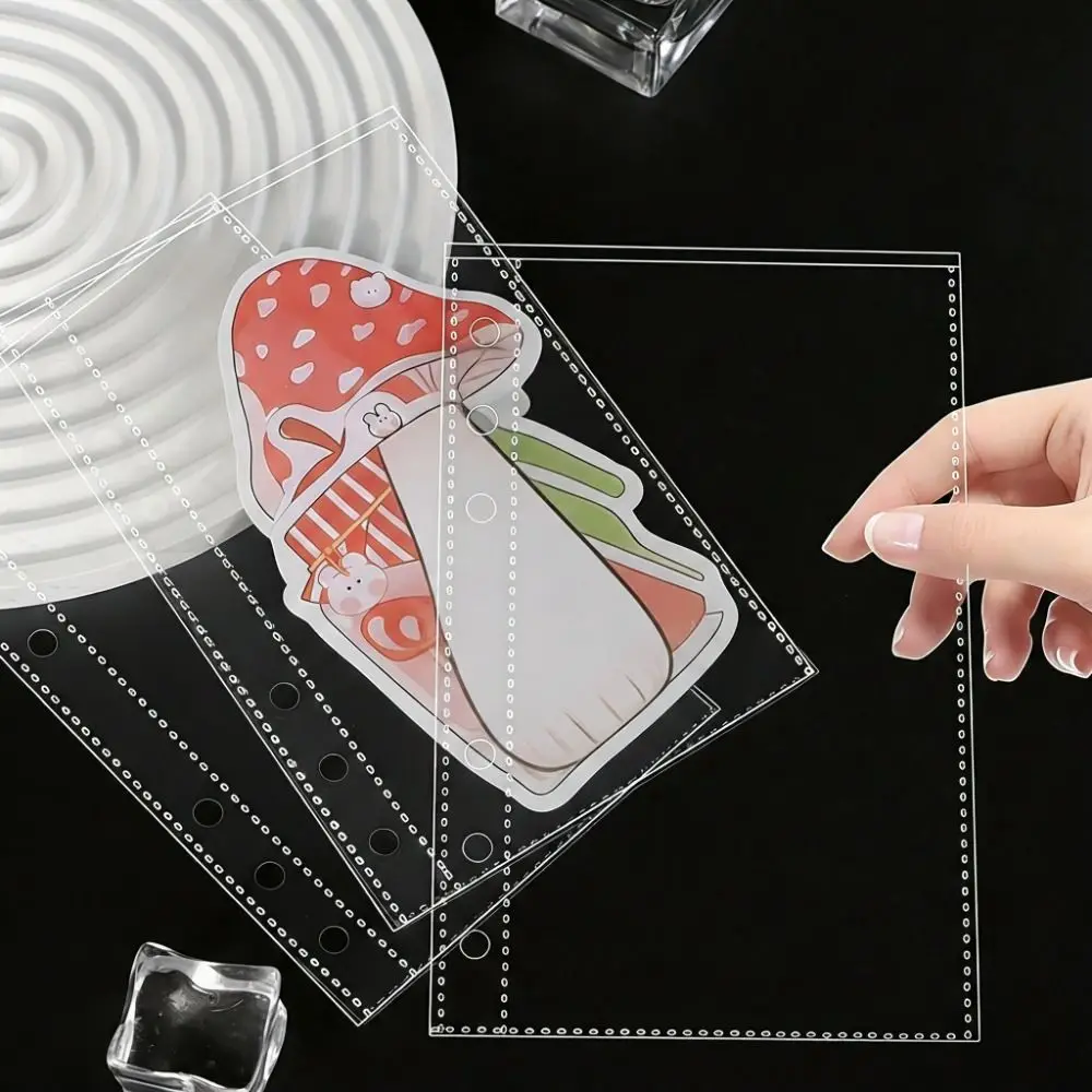 Inner Page Card Binder A6 Photocard Binder Sheets Transparent PP Acid Free Multiple Pockets Sleeve Photo Album Refill Pages