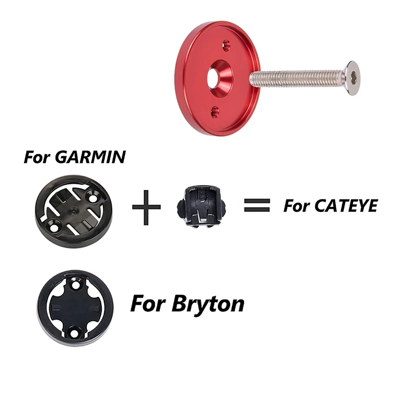 Bicycle Computer Holder Bike Stopwatch GPS Mount Stem Top Cap Computer Holder Phone Holder For Garmin Bryton Cateye Parts image 4