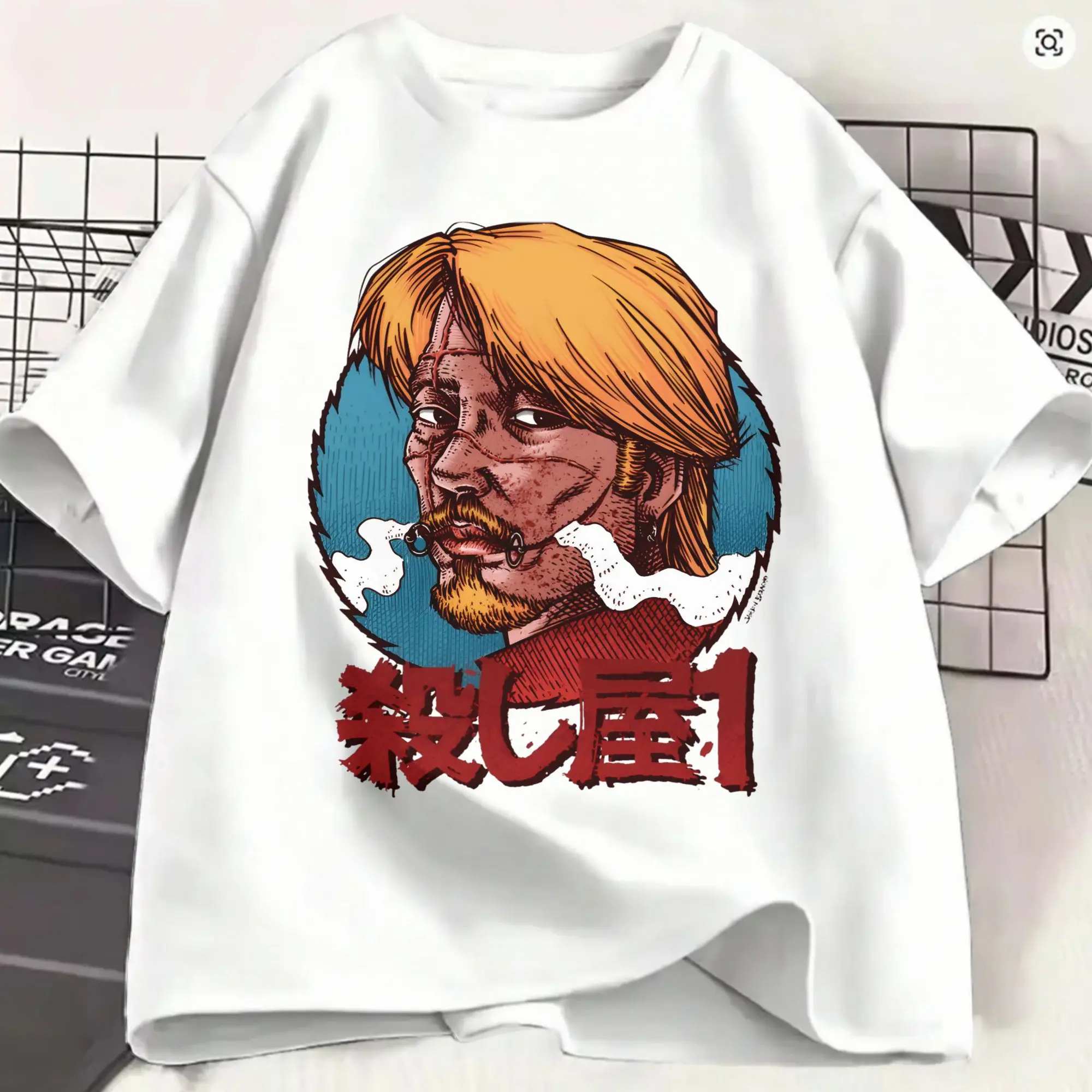 Ichi the Killer T-Shirts Men  Vintage 100% Cotton Tees Crewneck Short Sleeve T Shirts Summer Clothing