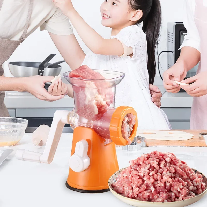 Multi-function Hand Meat Grinder Household Kitchen Tools Can Be Detachable Cleaning Stranding Vegetables Garlic Stamping Machine