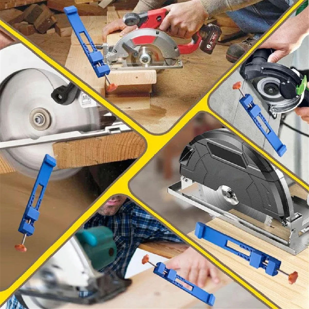 

L33A_Adjustable Cutting Machine Base Guide,Electric Circular Saw Milling Positioning Clamp, Precision Wood Cutting Guide 1Set
