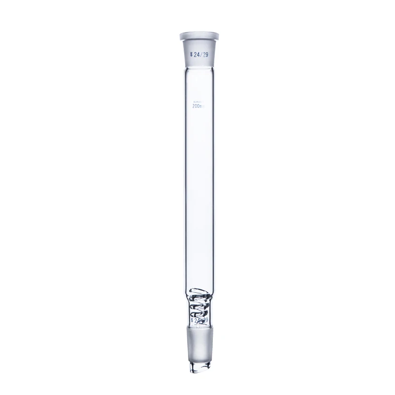 Lab Glass Fractional distillation column with snakelike glass filler 200/300/400mm