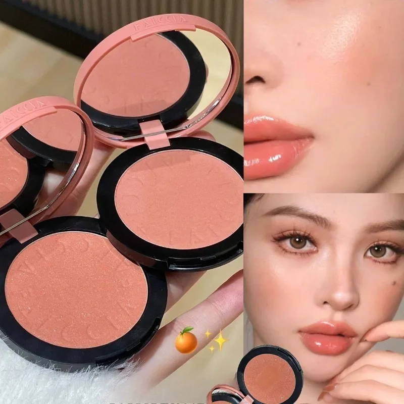 Monochromes Rouge, matt, schimmernd, natürliche Wangenfarbe, aufhellendes Gesicht, wasserfest, Gesichtskonturierung, Make-up, Rouge-Puder, weiches Make-up