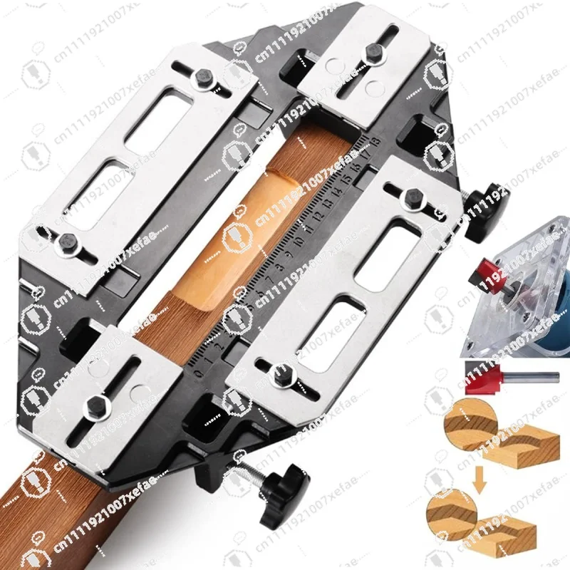 Aluminum Alloy Woodworking Hole Opener Slotted Positioner Door Lock Installation Door Hinge Installation Kit Door Hinge Clamp