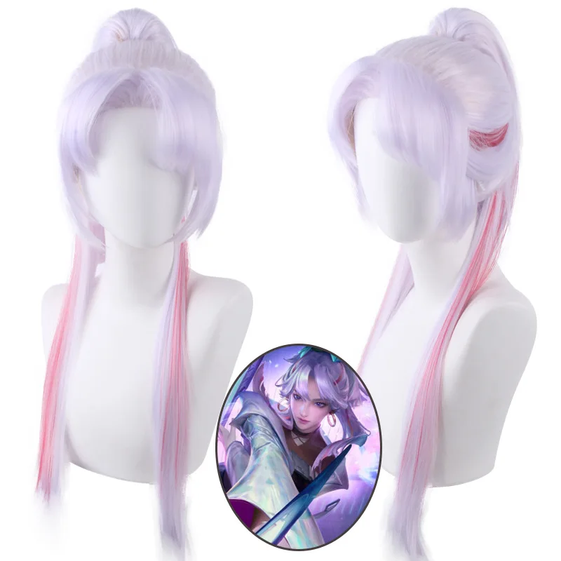 Synthetic Cosplay Wig Inspired By Heroic-Female Styles Yun-Ying Di-Achan Da-Ji Jia-Luo Tianlang Light-Chaser Da-Qiao Fashion