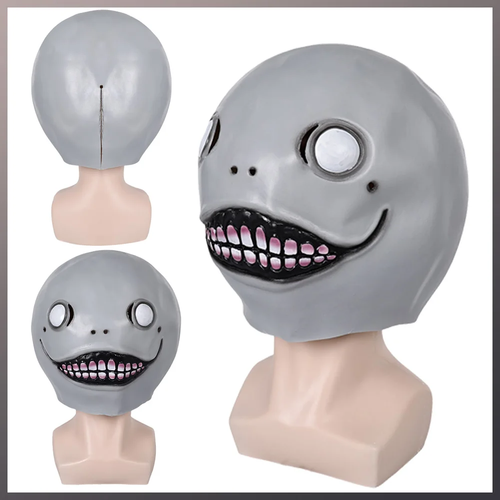 Anime Game NieR Automata Cosplay Fantasy Costume Accessories Emil Mask Adult Men Women Halloween Masquerade Props Headwear