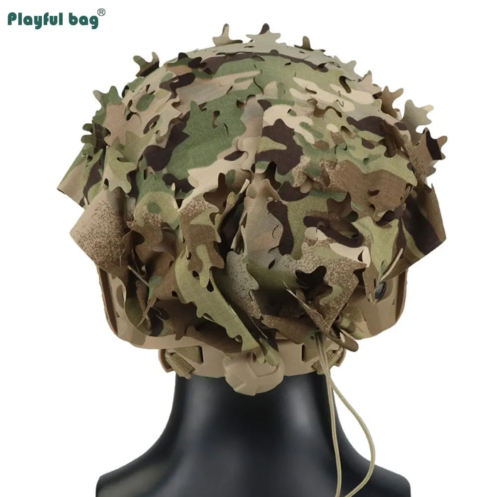 Funda camuflaje casco FAST corte láser – Airsoft y caza - imagen 3