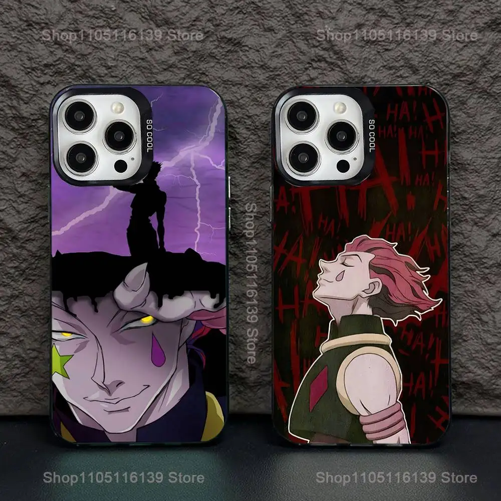 

Anime H-Hisoka M-Morow Phone Case For iPhone 16,15,14,13,12,11,Pro,XS,Max,Plus,Mini,SE Black Candy Matte Shockproof Cover