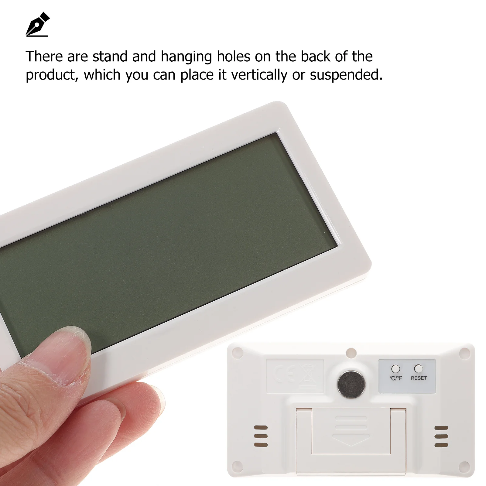 

Digital Hygrometer Temperature Gauge Lcd Display -10 To 50℃ Waterproof Sucker Mount Indoor Outdoor Humidity Monitor For