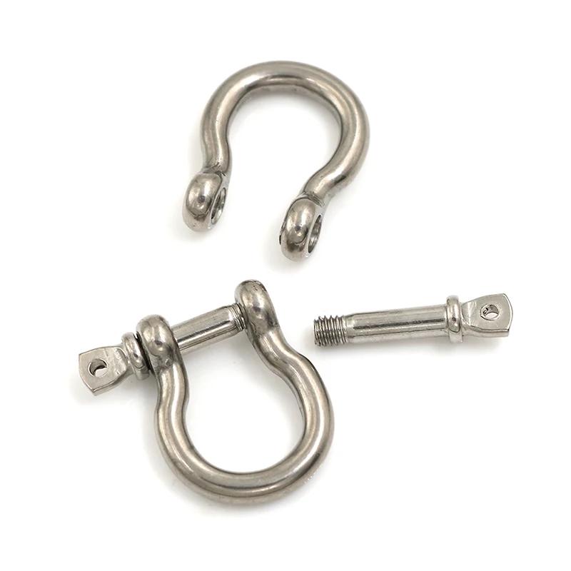 Grilhão de aço inoxidável 304, Parafuso Pin, Bow Rigging, 5Pcs