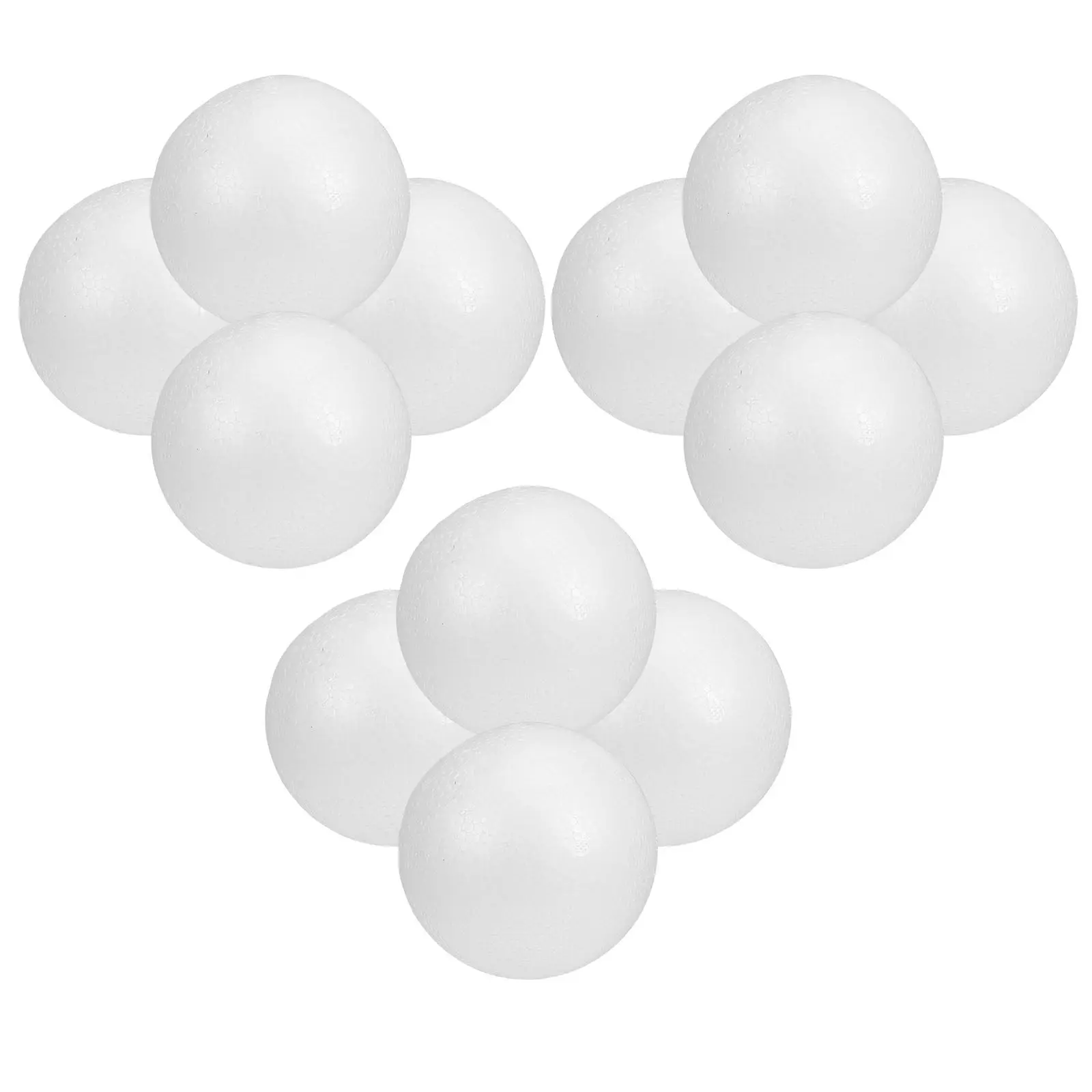 

12Pcs White Handcraft Foam Balls Smooth Surface Foam Spheres DIY Ornament Supplies School Projects Decoration Sculpture Beads