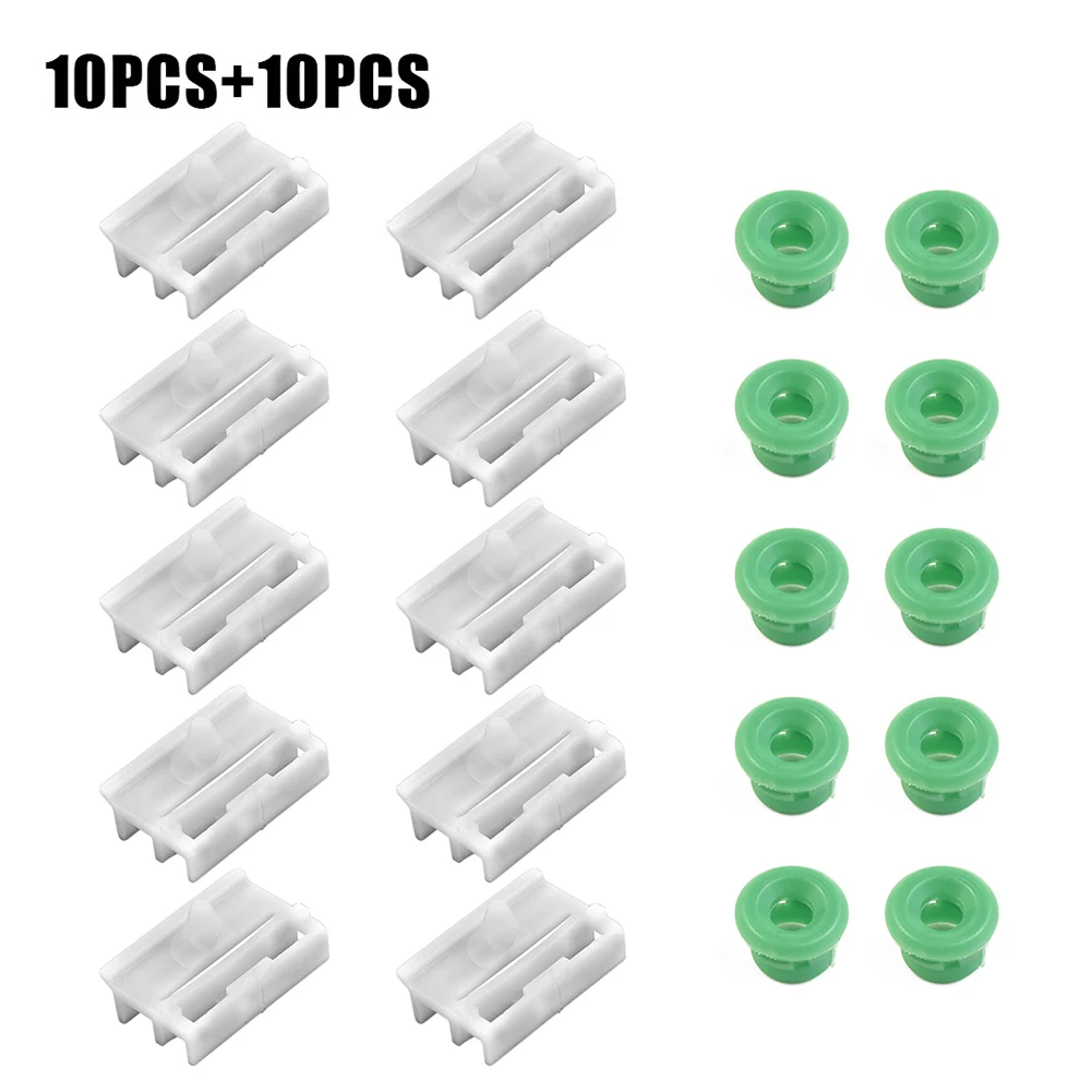 

Parts Trim clips W/ 10x Rocker Panel Moulding PA6 10x Side Sill Skirt 51711932996+51718184574 Green+White High Quality Useful