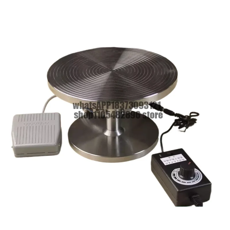 Stainless steel electric ceramic turntable 360 ° rotating platform for carving painting gold plating and line drawing tools
