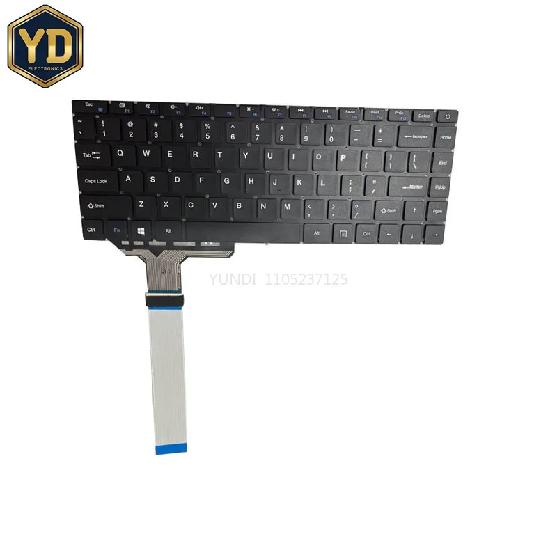 YD Laptop Replacemen US FR Keyboard For Teclast F6 TB01 MB3081003 YXT-NB93-126 YXT NB93-126 93-126 English (ESC long key) Black