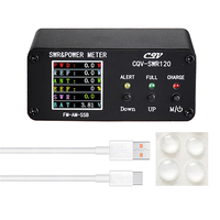 CQV-SWR120 120W SWR & Power Standing Wave Meter High Standing Wave Alarm Function 240 X 240 Full Color HD FM-AM-SSB Durable-AA26