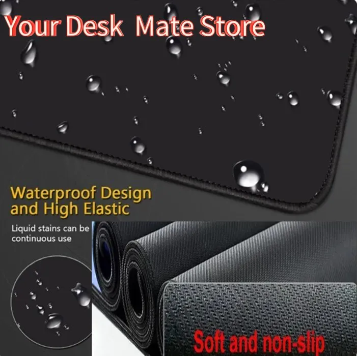 Fish Koi Gaming Mousepads Desk Rug Gamer Mousepad Large Mouse Mat Desk Pads Keyboard Mats Design Mouse Pad Black And White