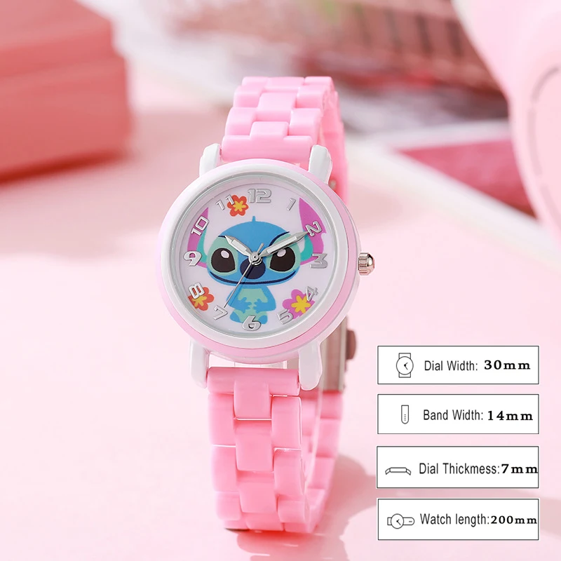 New Cute Stitch StarCraft Baby Children's Cartoon Watch Stitch Children's Student Boys and Girls Junior High School Watch Gift