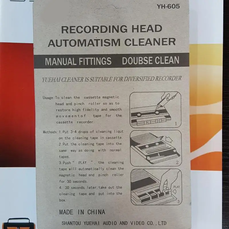 Cassette Tape Head Cleaner Demagnetizer Kits Audio Deck Huishoudelijke Tape Player Reinigingsproducten Recorder Reiniger Vloeist