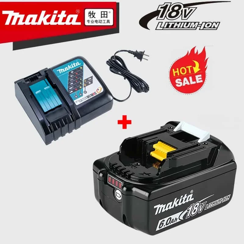 6Ah/5Ah Makita 18V Battery For 마끼다 배터리 DDF487 DTD173 DTW700 DGA404，BL1830B BL1850B BL1850 BL1840 BL1860 BL1815 Lithium Battery