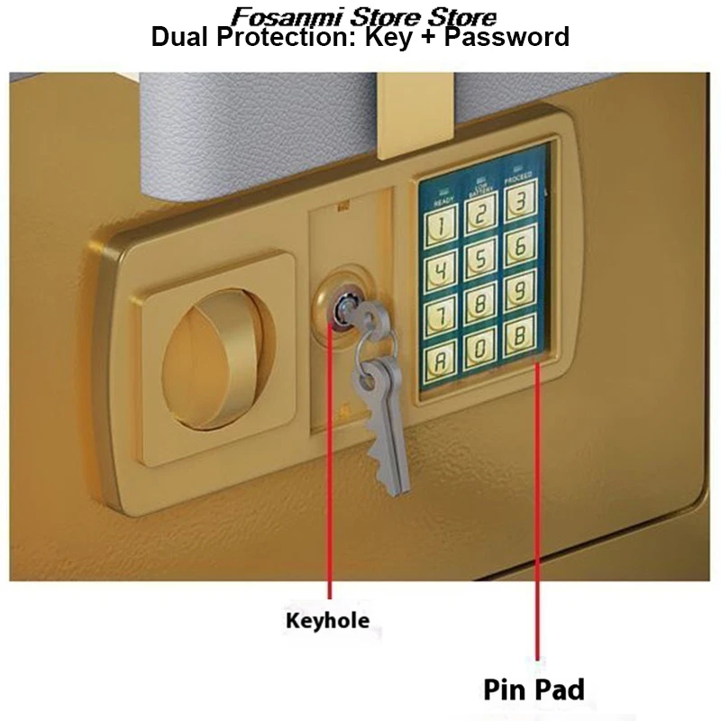 منضدة ذكية آمنة الكل في واحد مع صندوق تخزين متعدد الوظائف للشحن اللاسلكي لغرفة النوم للاستخدام المنزلي بأسلوب بسيط #4