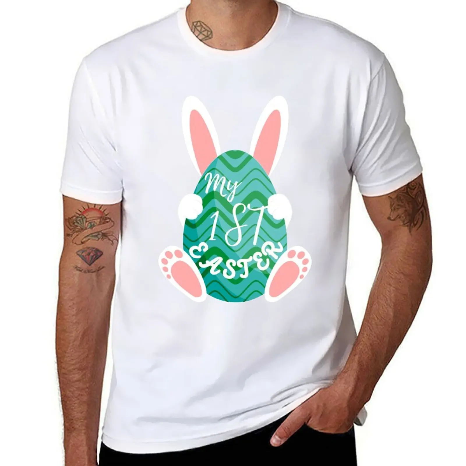 

My First Easter T-Shirt cotton t shirts high quality man t shirt summer T-Shirt