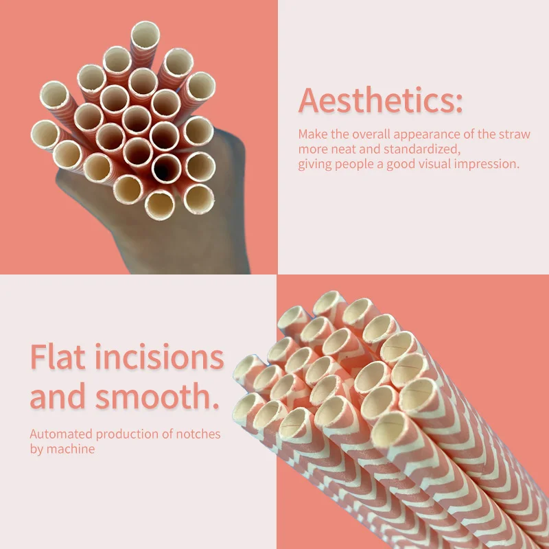 6*197MM Wave Pattern non-Individually Wrapped Blowholes Milkshake Size Eco-Friendly, Long-Lasting Paper Straws--100 Pcs/Pack