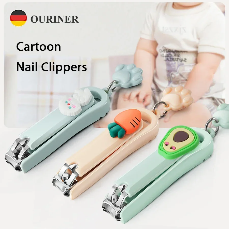 Cartoon Nail Clippers Single Set Splash Proof Cute Nail Clippers With High Aesthetic Value Home Size Nail Clippers Gifts