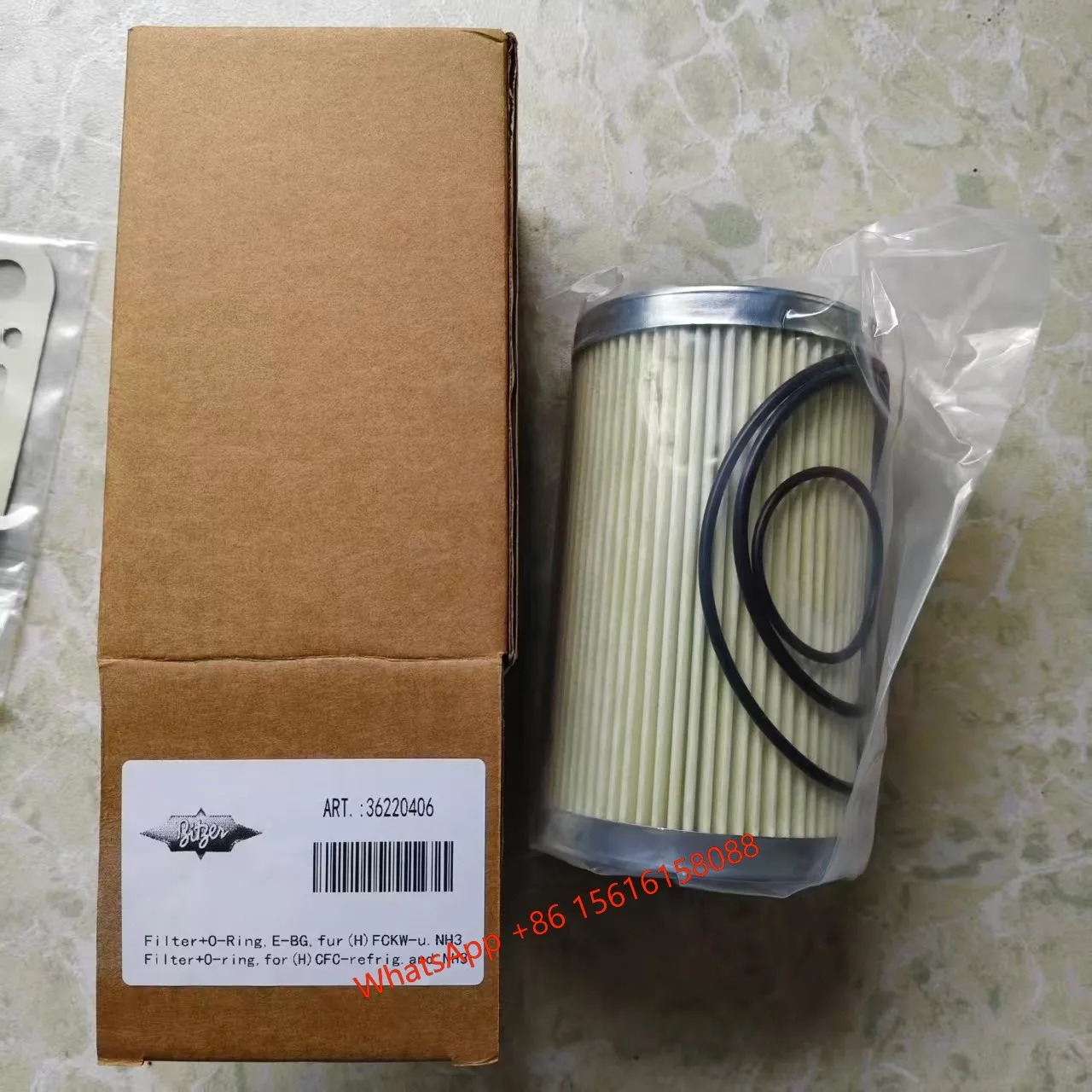 Elemento de filtro de óleo do compressor Bitzer HSN64/74/85/95 filtro de tubulação 36220406/36220407 36220106 36222301