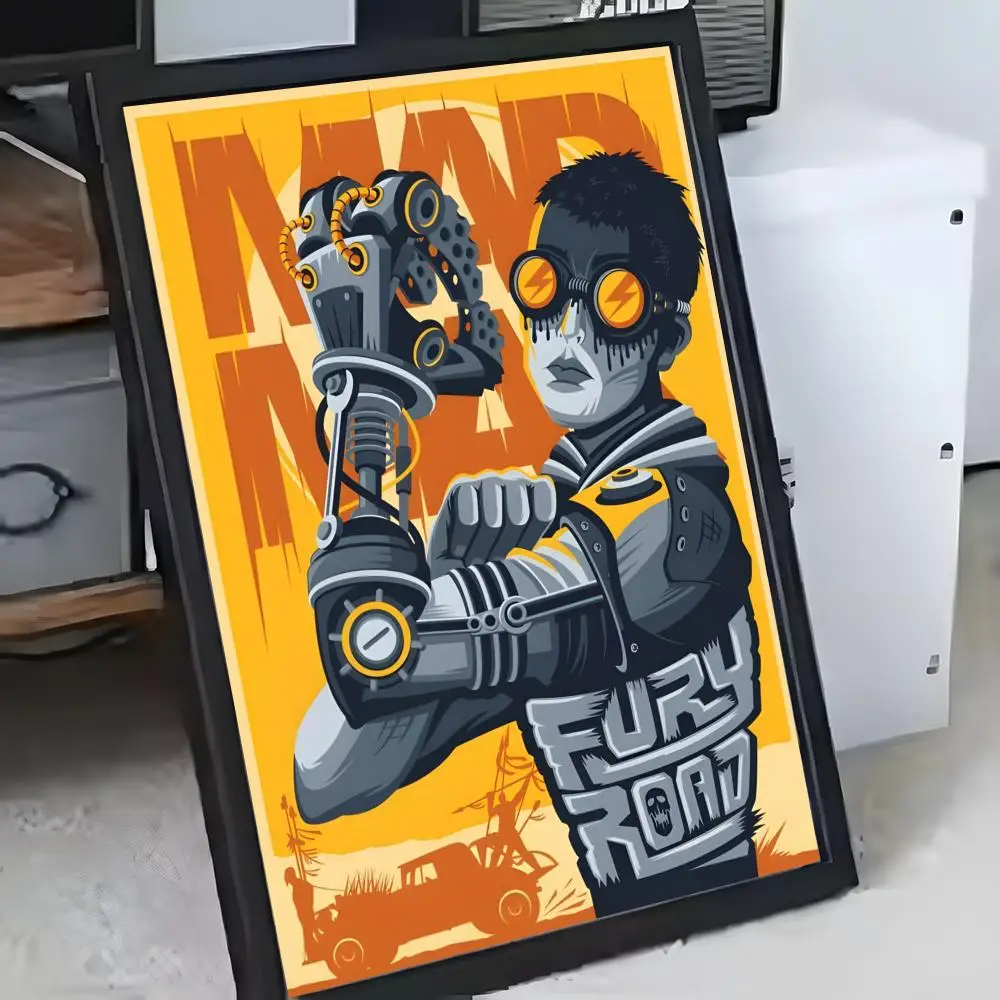 ملصق كرتوني Mad Max-M حديث مقاوم للماء عالي الدقة ملصق فني جداري ذاتي اللصق ديكور جمالي للمنزل