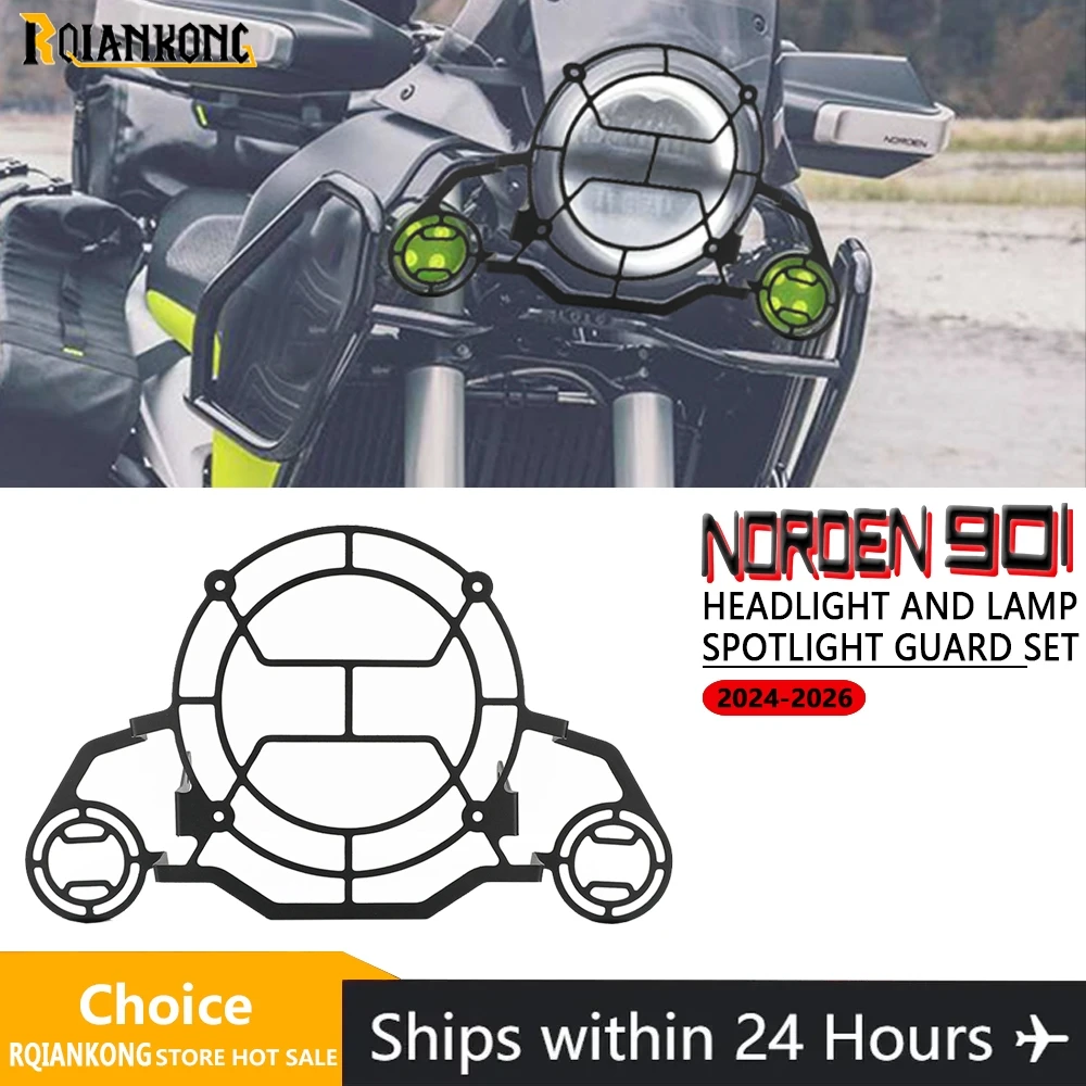 

Motorcycle 901Norden Headlight Guard Head Light Protection Cover For HUSQVARNA Norden 901 Norden901 2022 2023 2024 2025 2026