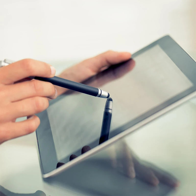 1-100 szt. 2 w 1 wielofunkcyjny metalowy aluminiowy lufa miękki rysik do ekranu dotykowego długopis kulkowy