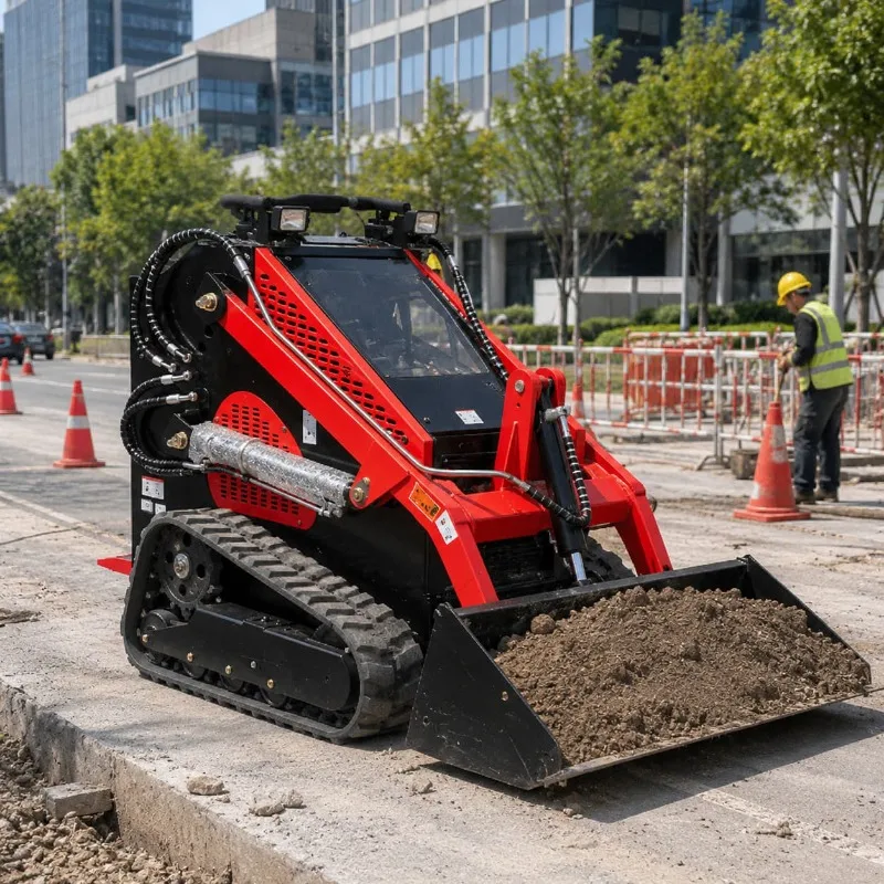 Compact Utility Loader Customized 360 Rotating Function Park Path Maintenance Durable Work Structure EPA CE Approved
