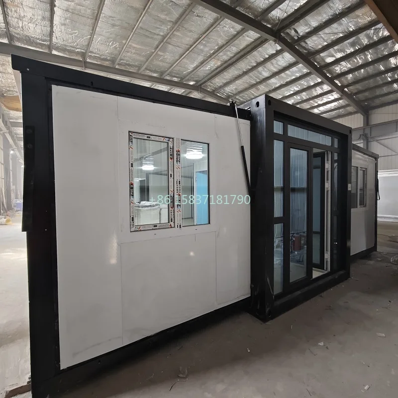 

Prefabricated Container House 20ft Folding Container Houses Ready Living 2 Bedroom Portable Prefabricated Tiny Home Container