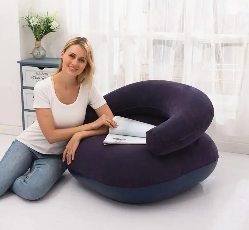 Air Cushion Chair Inflatable Lazy Chairs Balloon Bed Leisure Home Living Room Internet Famous Inflatable Sofa and Seatings