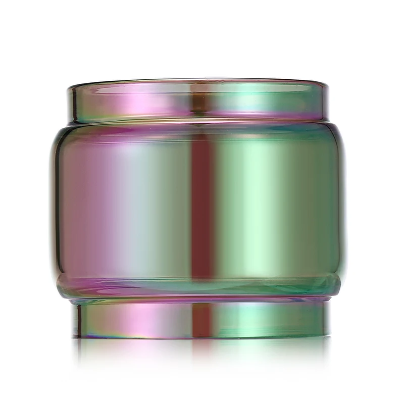YUHETEC Rainbow Bubble Glass Tube for GEEKVAPE ZEUS Rta 4ML/Zeus Dual RTA 4ml/ZEUS X 3.5ml/Zeus Sub Ohm Tank 3.5ml Mesh 5pcs
