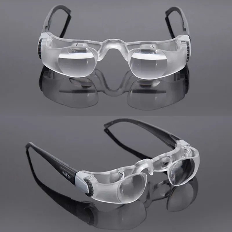 MaxTV Glasses Magnifier for Television Helmet Magnifier Headband Magnifying Glass People with Distance Low Vision Astigmatism