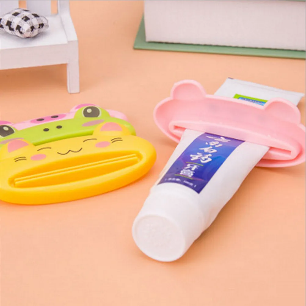 5Pcs Animal Cartoon Toothpaste Tube Squeezers Clips Easy Squeeze Dispensing Holder for Bathroom Accessories Smooth Flow